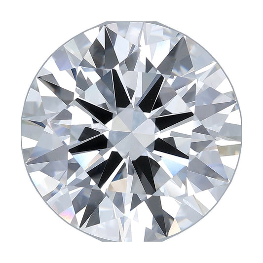 8.56 ct round lab-grown diamond, F color, VVS2 clarity, IGI certified, still from its 360° video