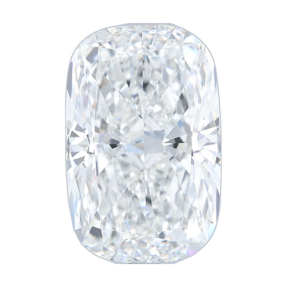 9.08 ct elongated cushion lab-grown diamond, F color, VVS2 clarity, IGI certified, still from its 360° video