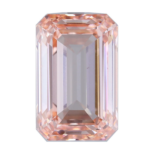 9.14 ct emerald lab-grown diamond, fancy intense pink, VS2 clarity, IGI certified, still from its 360° video