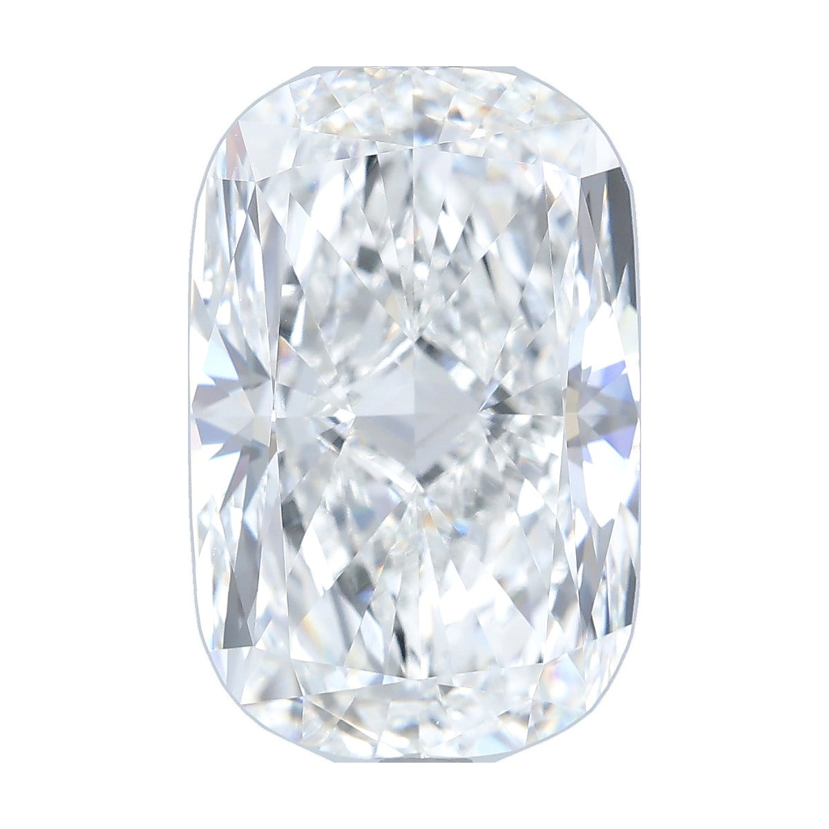 9.50 ct elongated cushion lab-grown diamond, F color, VVS2 clarity, IGI certified, still from its 360° video