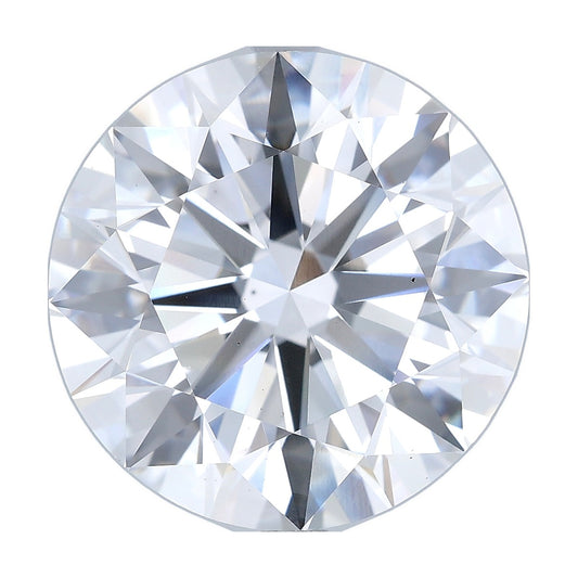 9.52 ct round lab-grown diamond, E color, VS1 clarity, IGI certified, still from its 360° video