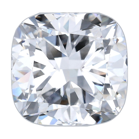 9.59 ct cushion lab-grown diamond, E color, VVS2 clarity, IGI certified, still from its 360° video