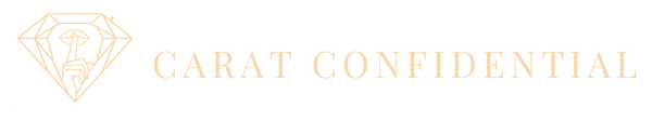Carat Confidential wordmark (gold)